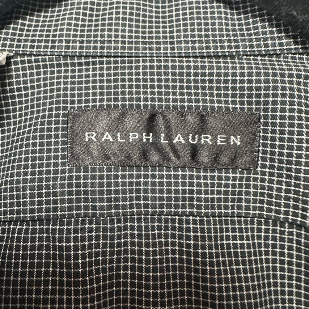 Ralph Lauren Men’s Black & White Plaid Casual Button Down Shirt- Size 16 Neck - Picture 10 of 10